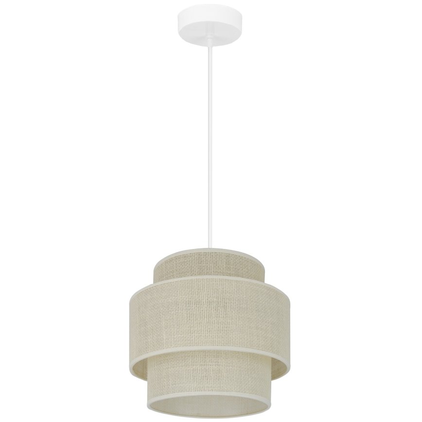 Brilagi - Pakabinamas sietynas SPACE YUTE 1xE27/15W/230V diametras 25 cm kreminė/balta