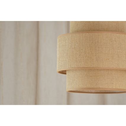 Brilagi - Pakabinamas sietynas SPACE YUTE 1xE27/15W/230V diametras 25 cm smėlio spalva/balta