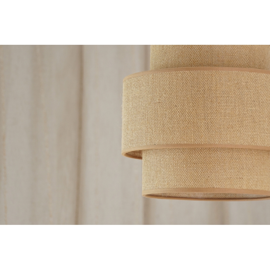 Brilagi - Pakabinamas sietynas SPACE YUTE 1xE27/15W/230V diametras 25 cm smėlio spalva/balta