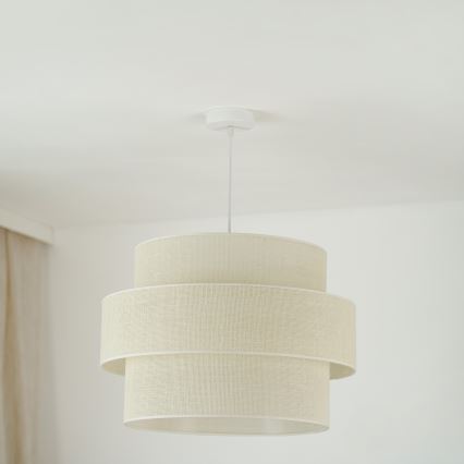 Brilagi - Pakabinamas sietynas SPACE YUTE 1xE27/15W/230V diametras 50 cm kreminė/balta