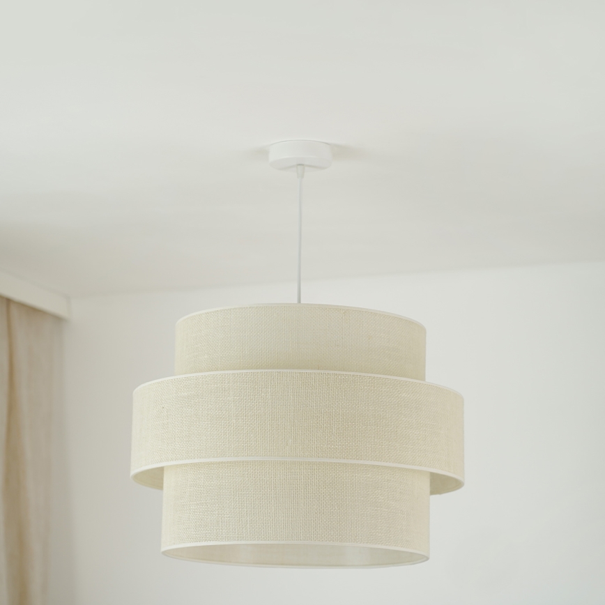 Brilagi - Pakabinamas sietynas SPACE YUTE 1xE27/15W/230V diametras 50 cm kreminė/balta