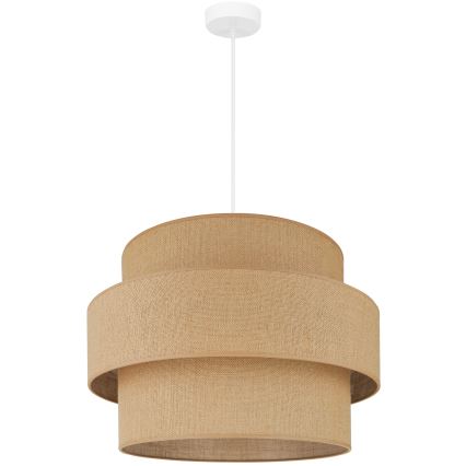 Brilagi - Pakabinamas sietynas SPACE YUTE 1xE27/15W/230V diametras 50 cm smėlio spalva/balta