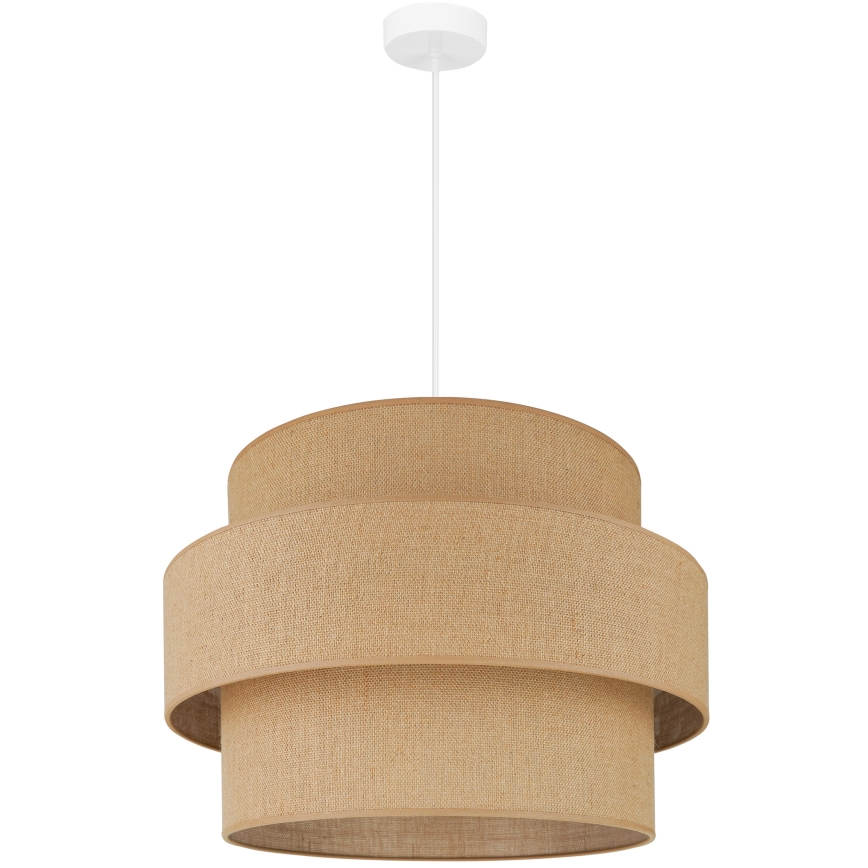 Brilagi - Pakabinamas sietynas SPACE YUTE 1xE27/15W/230V diametras 50 cm smėlio spalva/balta