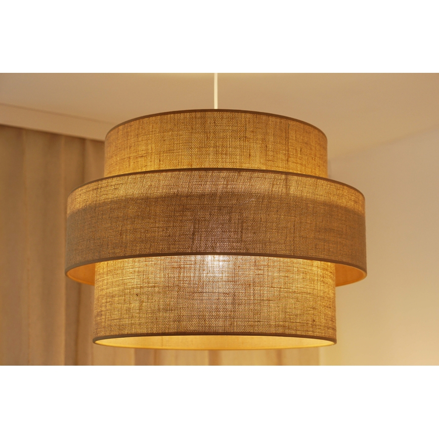Brilagi - Pakabinamas sietynas SPACE YUTE 1xE27/15W/230V diametras 50 cm smėlio spalva/balta