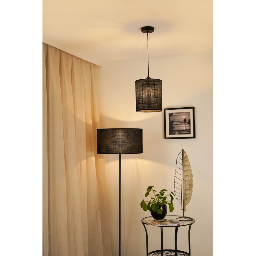 Brilagi - Pakabinamas sietynas TUBES 1xE27/15W/230V diametras 20 cm juoda