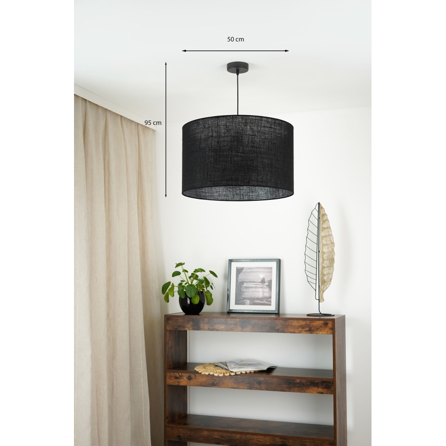 Brilagi - Pakabinamas sietynas TUBES ROLLER 1xE27/15W/230V diametras 50 cm juoda