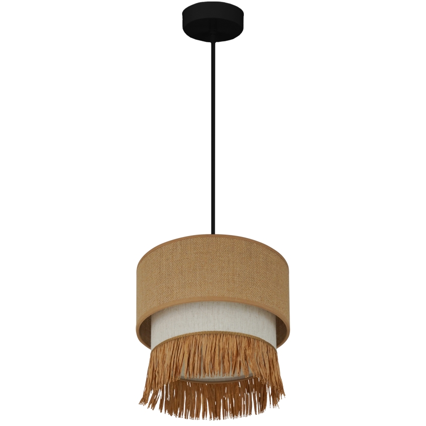 Brilagi - Pakabinamas sietynas WINNETOU BOHO 1xE27/15W/230V diametras 25 cm ruda/kreminė