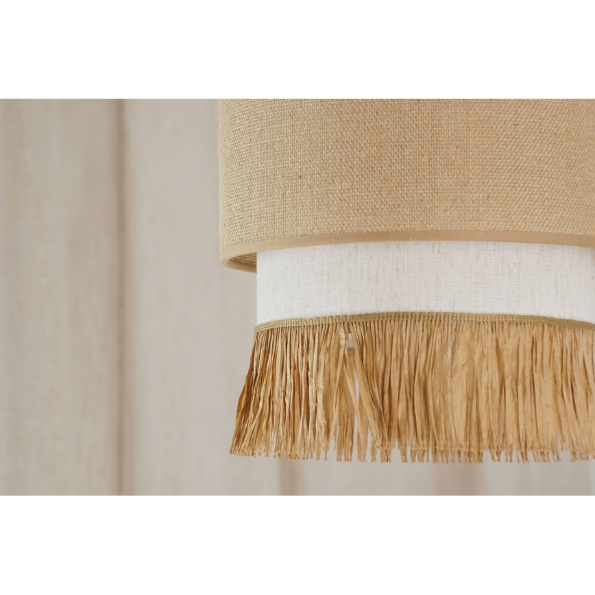 Brilagi - Pakabinamas sietynas WINNETOU BOHO 1xE27/15W/230V diametras 25 cm ruda/kreminė