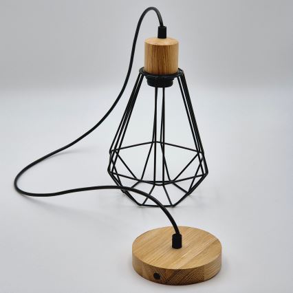 Brilagi - Pakabinamas sietynas WOODY BASKET 1xE27/60W/230V ąžuolas