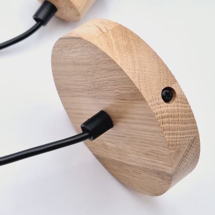 Brilagi - Pakabinamas sietynas WOODY BASKET 1xE27/60W/230V ąžuolas