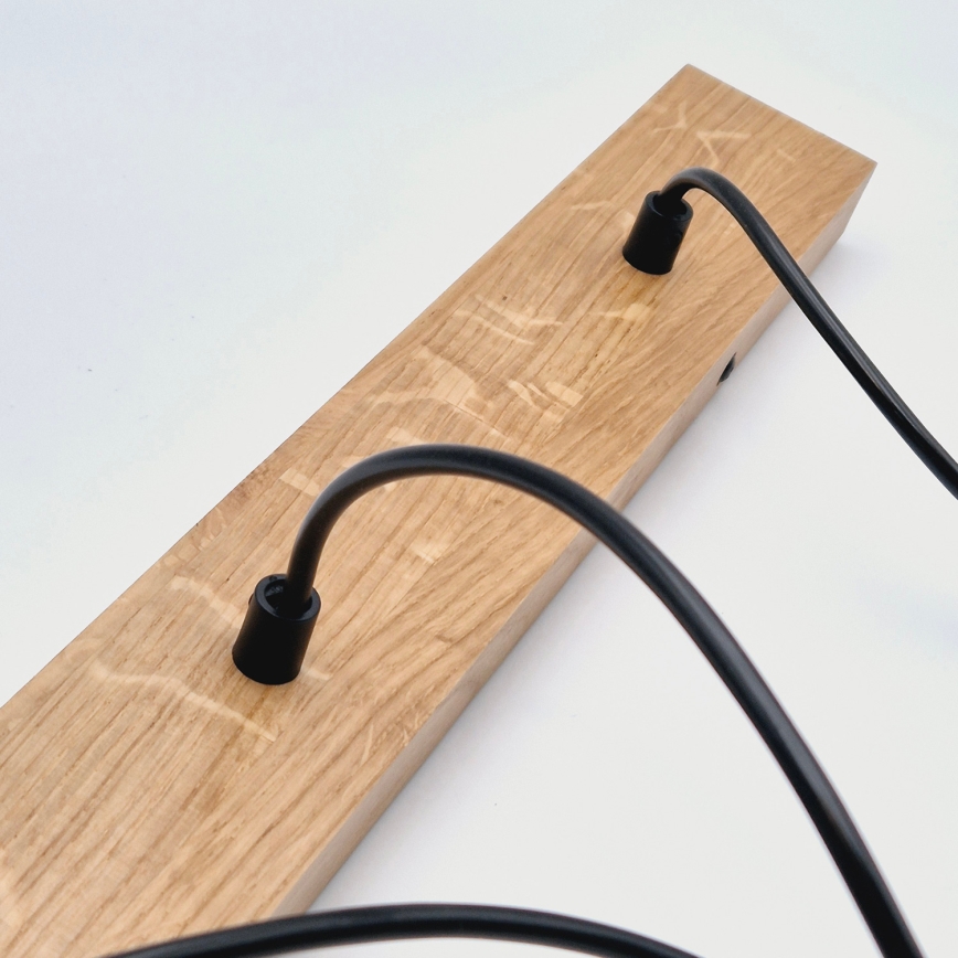 Brilagi - Pakabinamas sietynas WOODY BASKET 3xE27/60W/230V ąžuolas