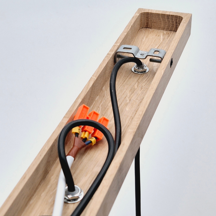 Brilagi - Pakabinamas sietynas WOODY BASKET 3xE27/60W/230V ąžuolas