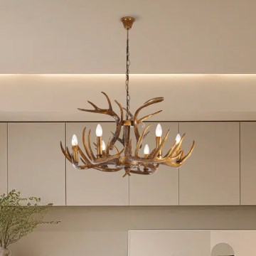 Brilagi - Pakabinamas šviestuvas ant grandinės DEER 6xE14/10W/230V, skersmuo 80 cm