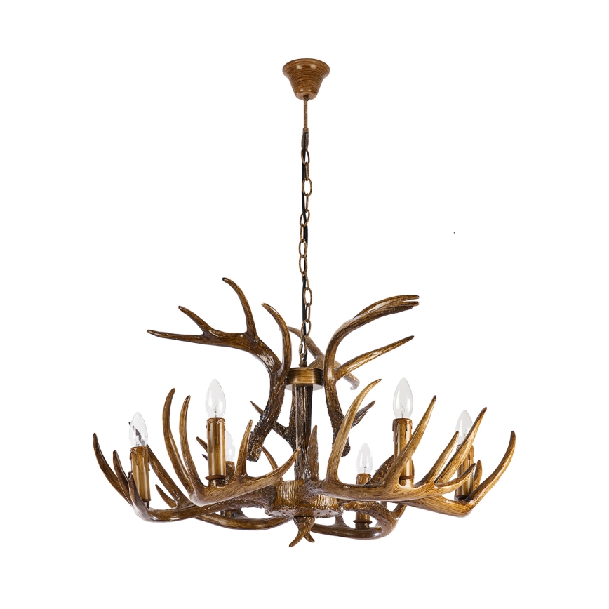 Brilagi - Pakabinamas šviestuvas ant grandinės DEER 6xE14/10W/230V, skersmuo 80 cm