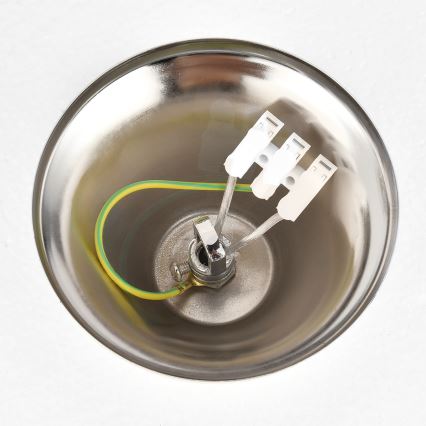 Brilagi - Pakabinamas šviestuvas ant grandinės ECLIPSE 7xE14/10W/230V Ø 48 cm, sidabrinis