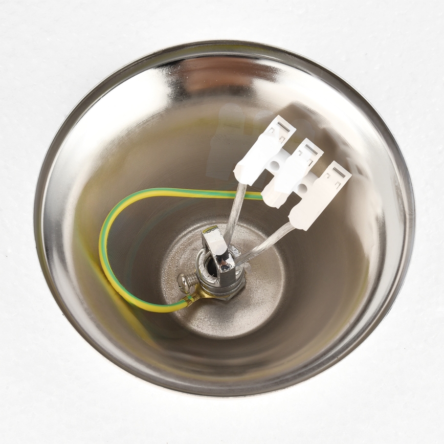 Brilagi - Pakabinamas šviestuvas ant grandinės ECLIPSE 7xE14/10W/230V Ø 48 cm, sidabrinis