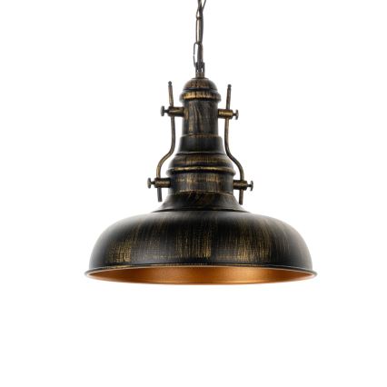 Brilagi - Pakabinamas šviestuvas ant grandinės PYRONIC 1xE27/40W/230V, skersmuo 32 cm, bronzinė/patina