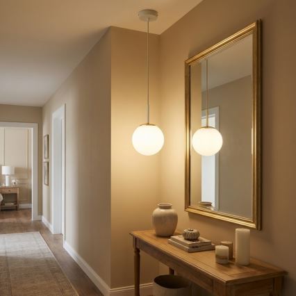 Brilagi - pakabinamas šviestuvas ant laido 1xE27/60W/230V, smėlio/aukso spalvos