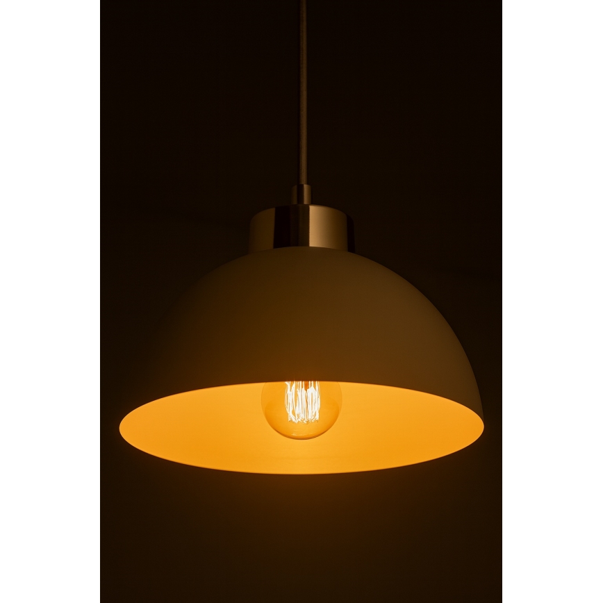 Brilagi - pakabinamas šviestuvas ant laido 1xE27/60W/230V Ø 18 cm smėlinė/auksinė