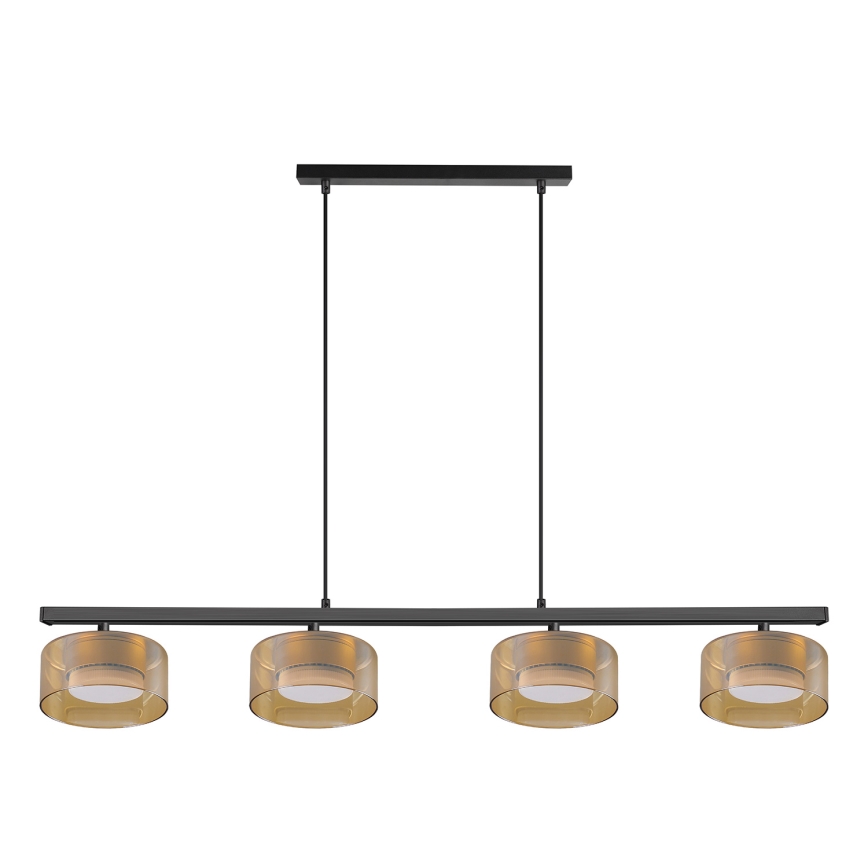 Brilagi - Pakabinamas šviestuvas ant laido AURA LUX 4xGX53/30W/230V juodas/auksinis