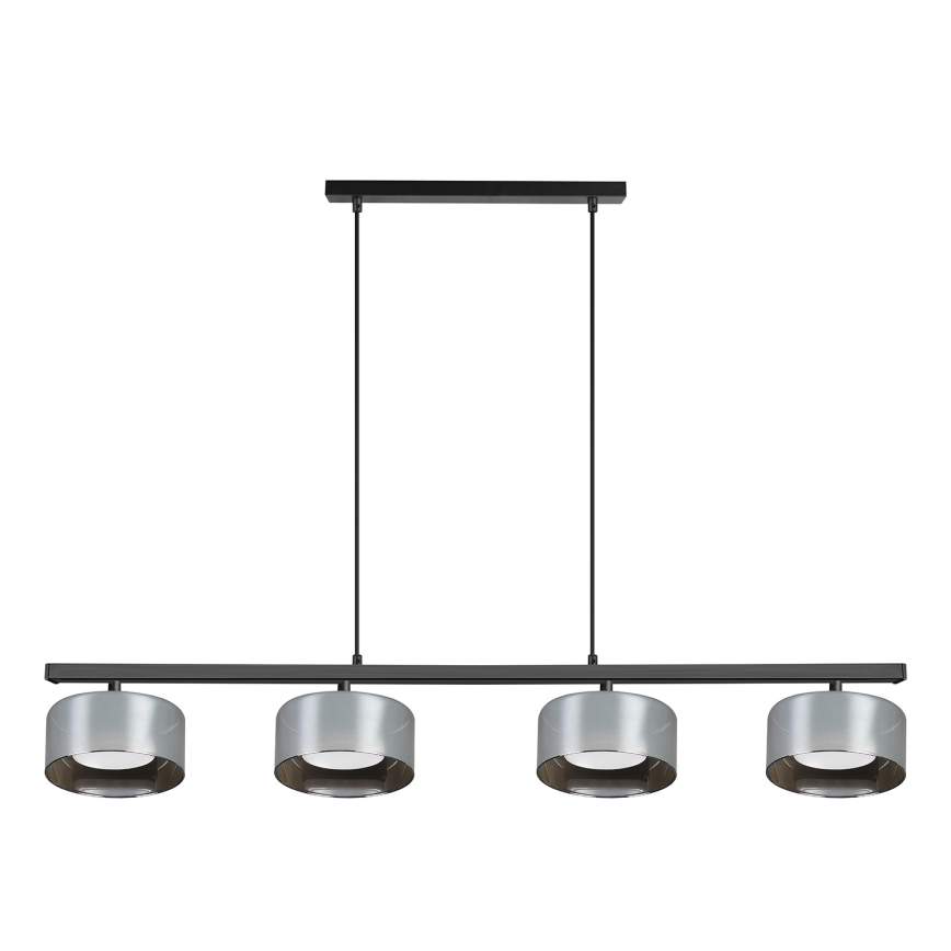 Brilagi - Pakabinamas šviestuvas ant laido AURA LUX 4xGX53/30W/230V juodas/dūminis