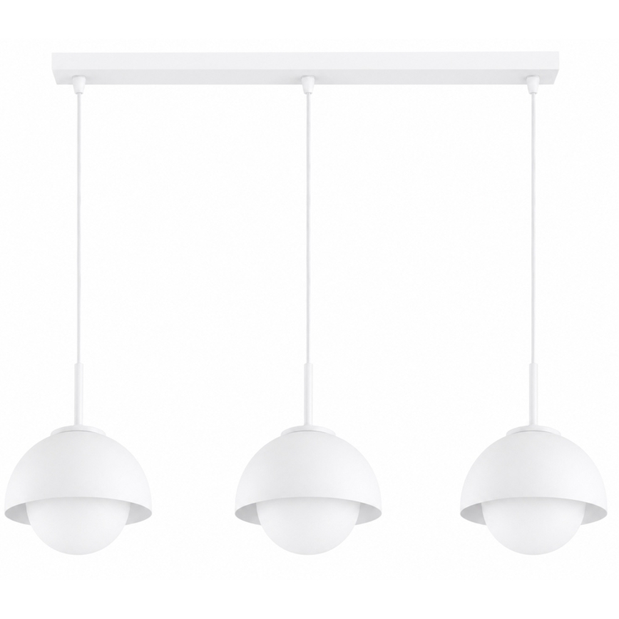 BRILAGI - Pakabinamas šviestuvas ant laido COSMO 3xE27/60W/230V baltas/auksinis