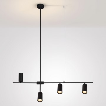 Brilagi - Pakabinamas šviestuvas ant laido CRANE 4xGU10/30W/230V juodas