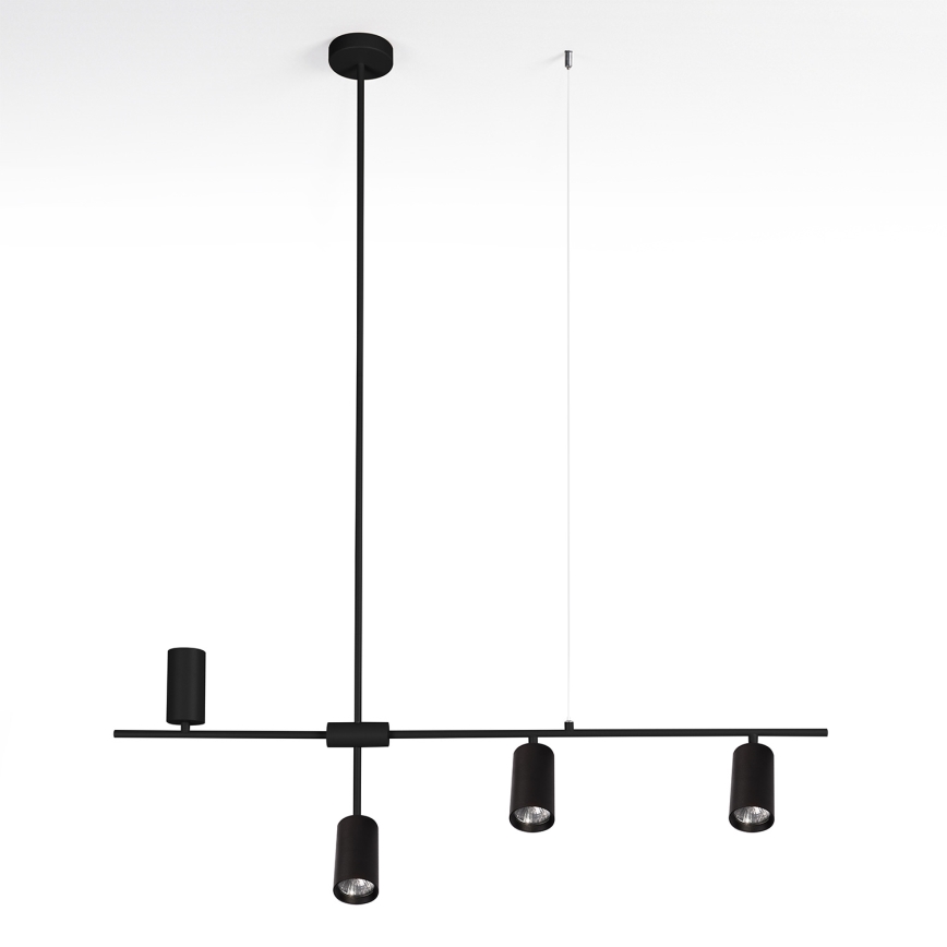 Brilagi - Pakabinamas šviestuvas ant laido CRANE 4xGU10/30W/230V juodas