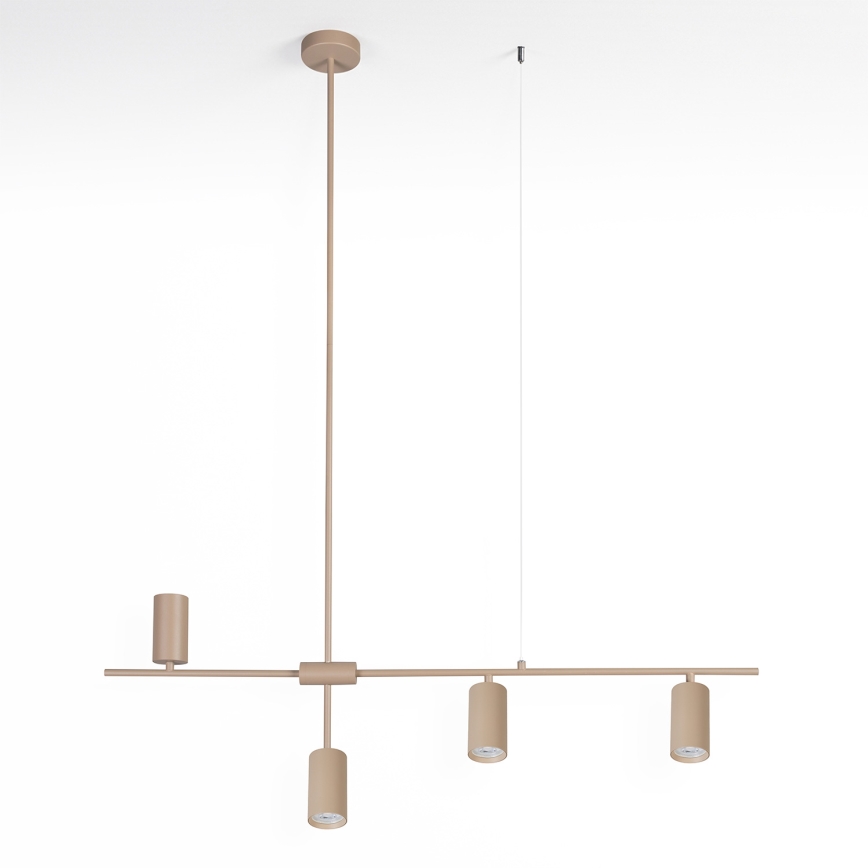 Brilagi - pakabinamas šviestuvas ant laido CRANE 4xGU10/30W/230V smėlio spalvos