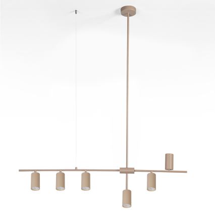 Brilagi - Pakabinamas šviestuvas ant laido CRANE 6xGU10/30W/230V smėlio spalvos