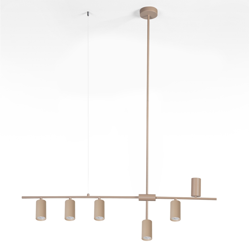 Brilagi - Pakabinamas šviestuvas ant laido CRANE 6xGU10/30W/230V smėlio spalvos