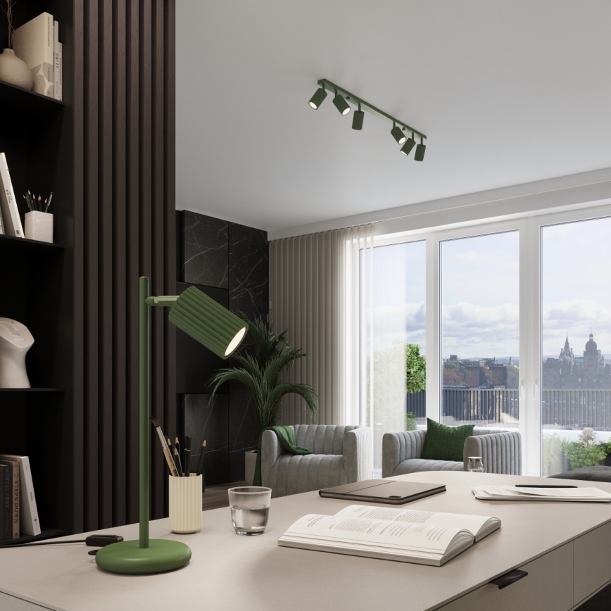 Brilagi - pakabinamas šviestuvas ant laido CRESTO 1xGU10/10W/230V žalias