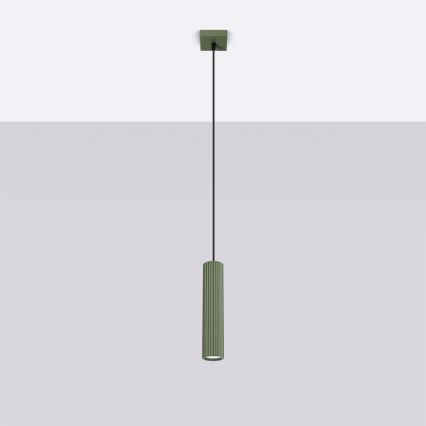 Brilagi - pakabinamas šviestuvas ant laido CRESTO 1xGU10/10W/230V žalias