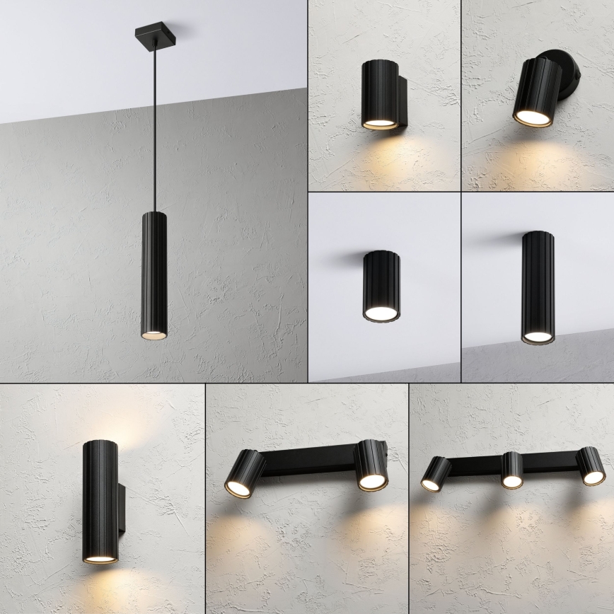 Brilagi - pakabinamas šviestuvas ant laido CRISPINA 1xGU10/10W/230V juodas