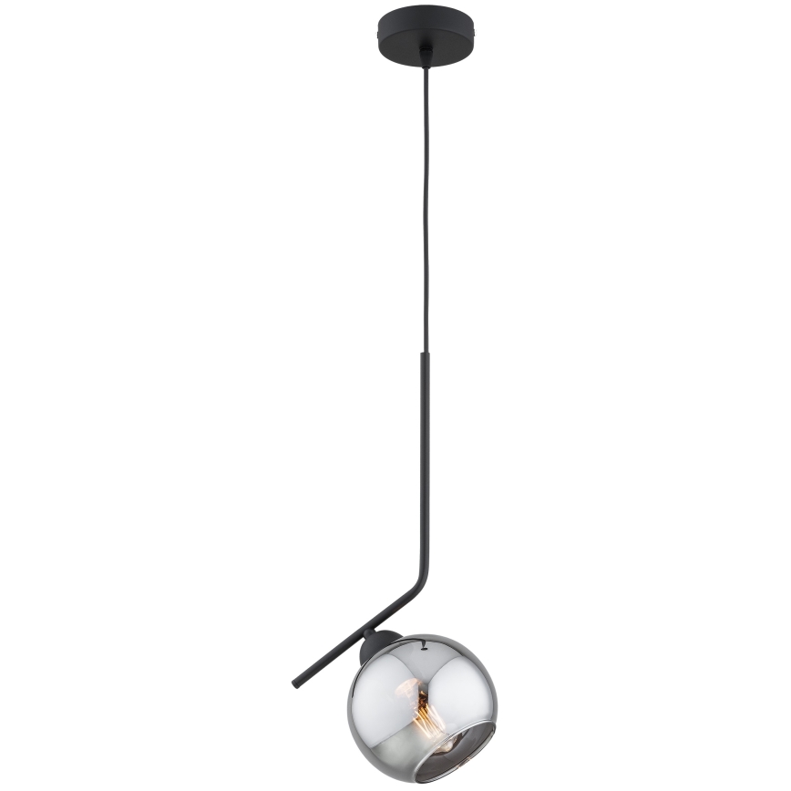 Brilagi - Pakabinamas šviestuvas ant laido DIOR 1xE27/60W/230V juoda/dūminė pilka