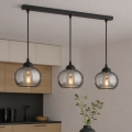 BRILAGI - Pakabinamas šviestuvas ant laido DIOR 3xE27/60W/230V juoda/dūminė pilka