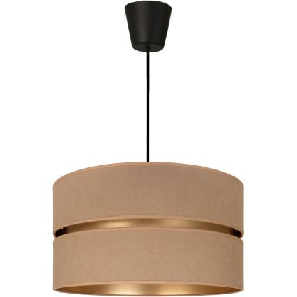 Brilagi - Pakabinamas šviestuvas ant laido DUO-DUO 1xE27/60W/230V skersmuo 40 cm smėlinė/auksinė