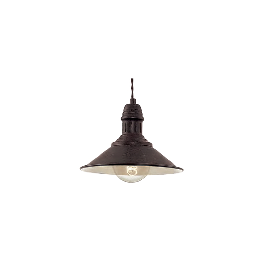 Brilagi - Pakabinamas šviestuvas ant laido FORGE 1xE27/60W/230V Ø 22 cm juodas