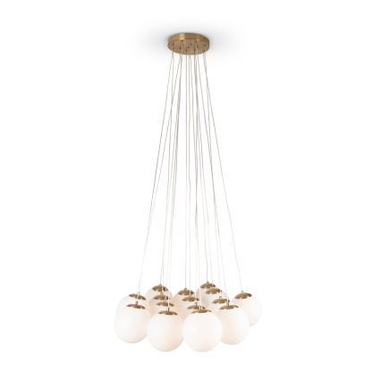Brilagi - Pakabinamas šviestuvas ant laido GLOBE 15xE14/15W/230V baltas