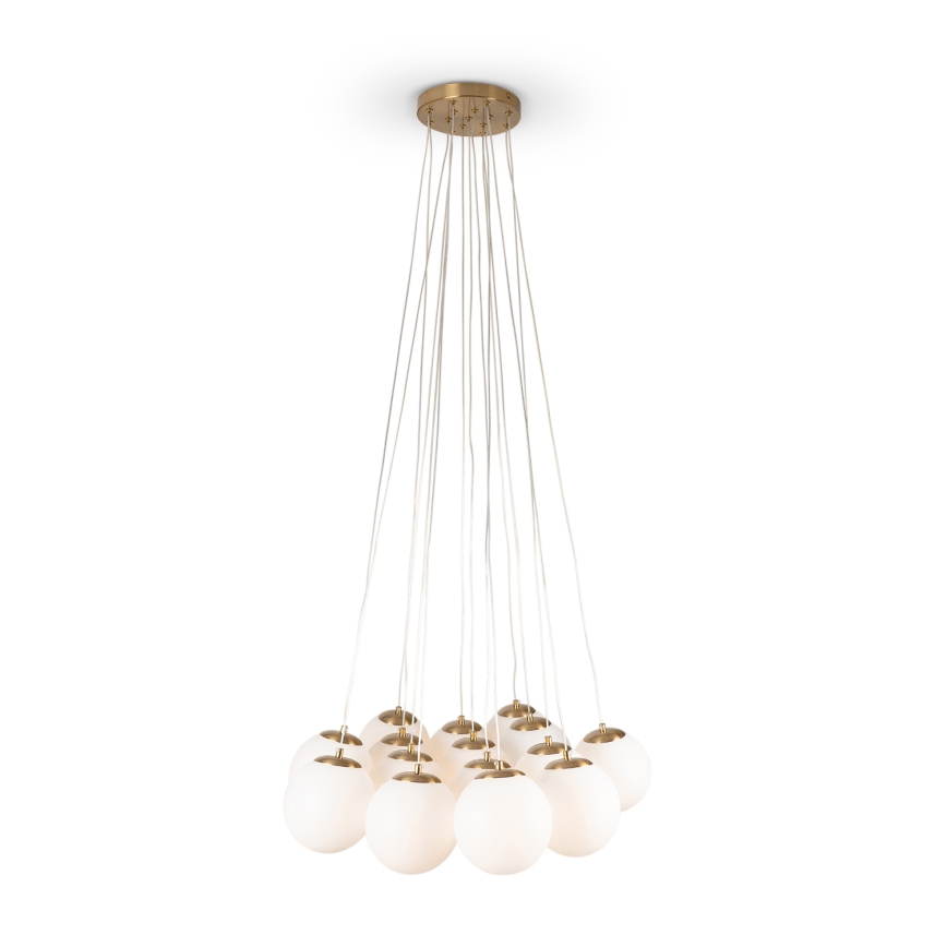 Brilagi - Pakabinamas šviestuvas ant laido GLOBE 15xE14/15W/230V baltas