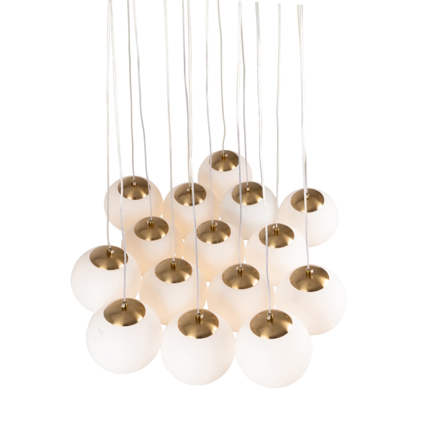 Brilagi - Pakabinamas šviestuvas ant laido GLOBE 15xE14/15W/230V baltas