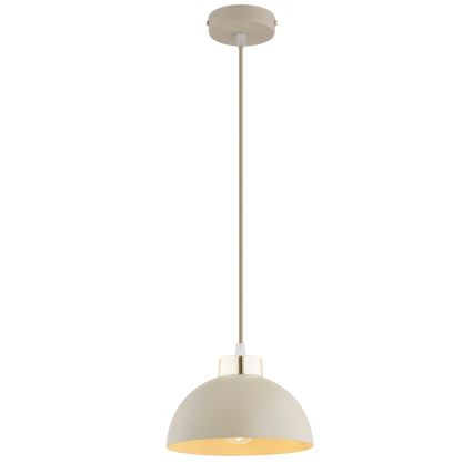 Brilagi - pakabinamas šviestuvas ant laido MOON 1xE27/60W/230V Ø 18 cm smėlinė/auksinė