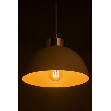 Brilagi - pakabinamas šviestuvas ant laido MOON 1xE27/60W/230V Ø 18 cm smėlinė/auksinė