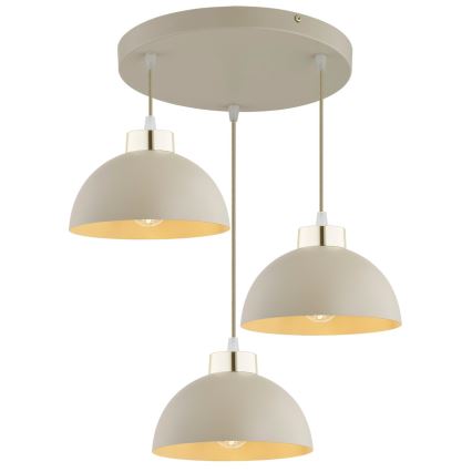 Brilagi - Pakabinamas šviestuvas ant laido MOON 3xE27/60W/230V smėlinis/auksinis