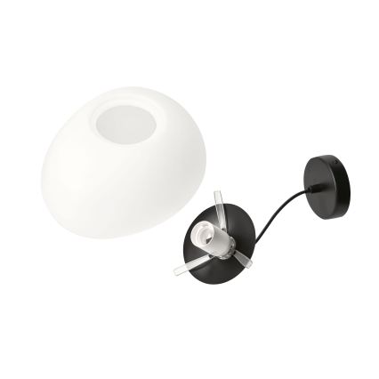 BRILAGI - Pakabinamas šviestuvas ant laido PEBBLES 1xE27/40W/230V Ø 20 cm juodas