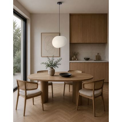 BRILAGI - Pakabinamas šviestuvas ant laido PEBBLES 1xE27/40W/230V Ø 30 cm juodas