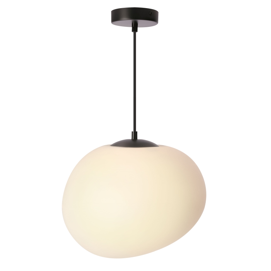 BRILAGI - Pakabinamas šviestuvas ant laido PEBBLES 1xE27/40W/230V Ø 30 cm juodas