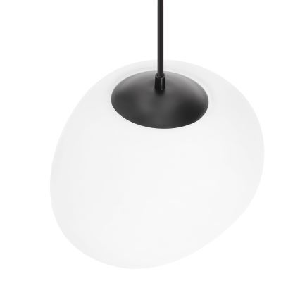 BRILAGI - Pakabinamas šviestuvas ant laido PEBBLES 1xE27/40W/230V Ø 30 cm juodas