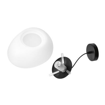 BRILAGI - Pakabinamas šviestuvas ant laido PEBBLES 1xE27/40W/230V Ø 30 cm juodas