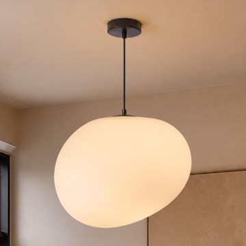 BRILAGI - Pakabinamas šviestuvas ant laido PEBBLES 1xE27/40W/230V Ø 40 cm juoda